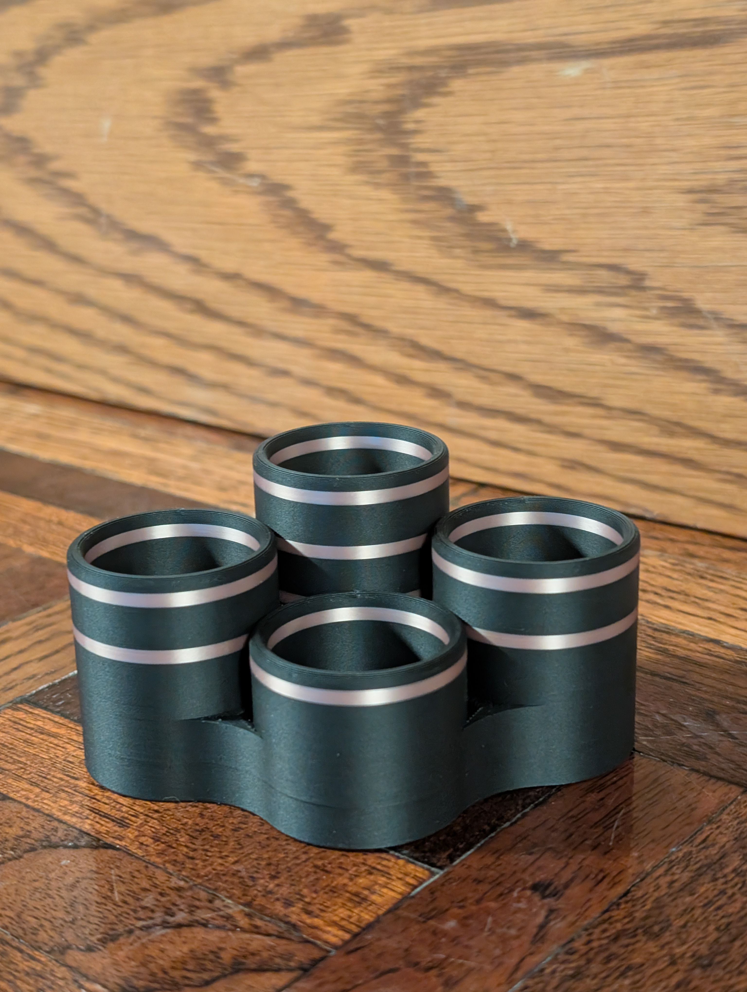 Dark teal Table 4 essential oil rack