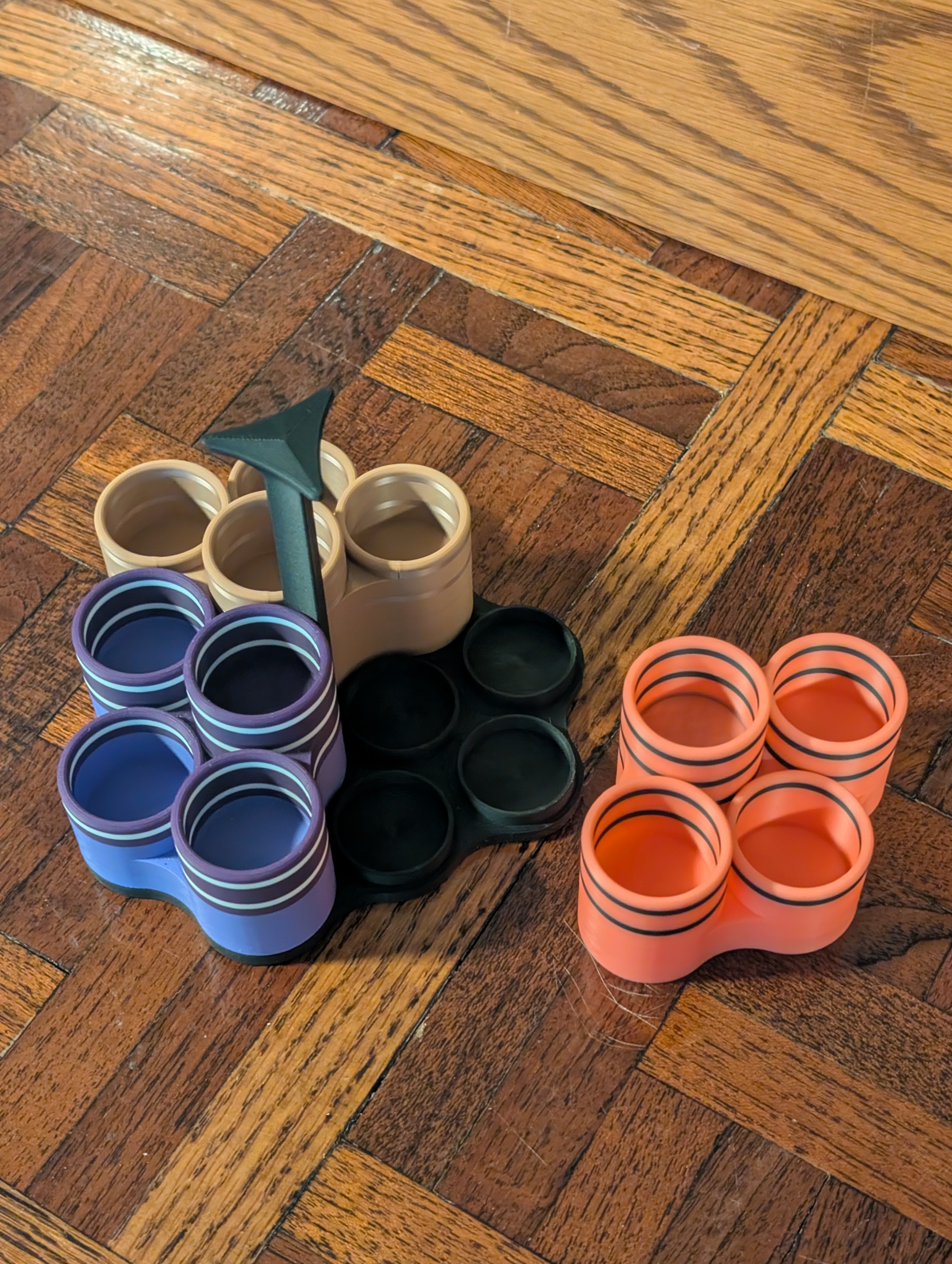 Table 4 Trio holder with three racks